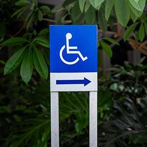 Parking Lot Wayfinding ADA Sign