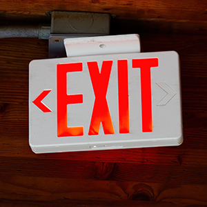 Exit ADA Sign