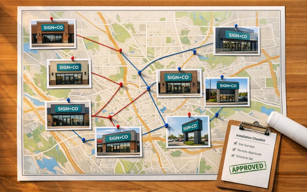 How To Coordinate Multi-Site Sign Installations